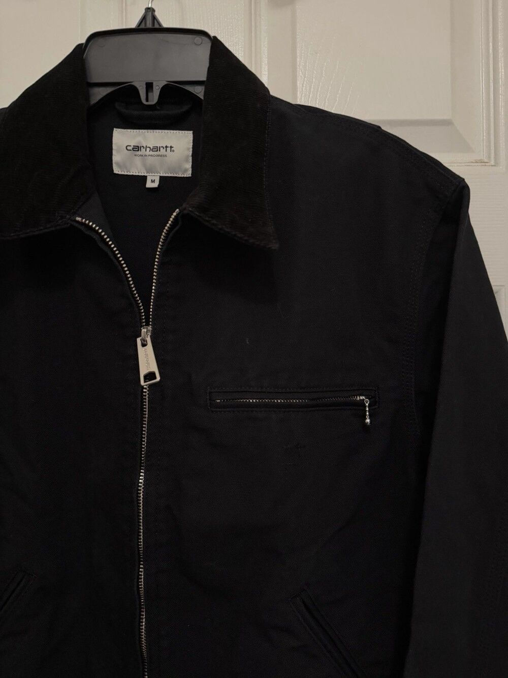 Carhartt WIP OG Detroit Jacket Black - Women’s Sz Medium - Picture 4 of 8